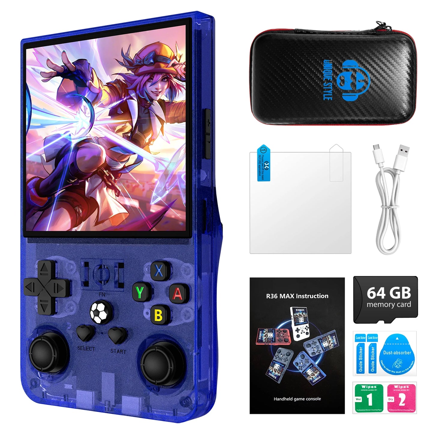 AISLPC R36MAX Handheld Game Console RK3326 Retro Portable Open Source