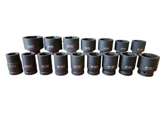 NONEDIY 16 Piece Metric Deep Impact Socket Set Professional Kit