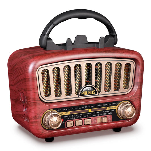 PRUNUS J180 Retro Bluetooth Radio Speaker AM FM USB