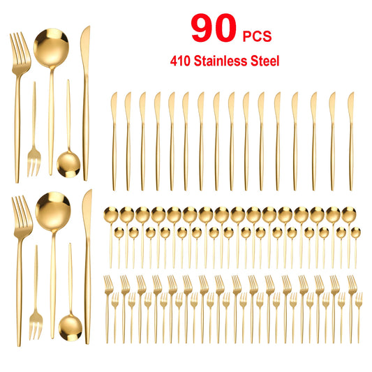 Stainless Steel Flatware Set 420 Heavy Duty For Weddings