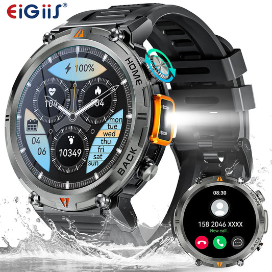 EIGIIS KE3 Smartwatch Bluetooth Health Monitor for Men