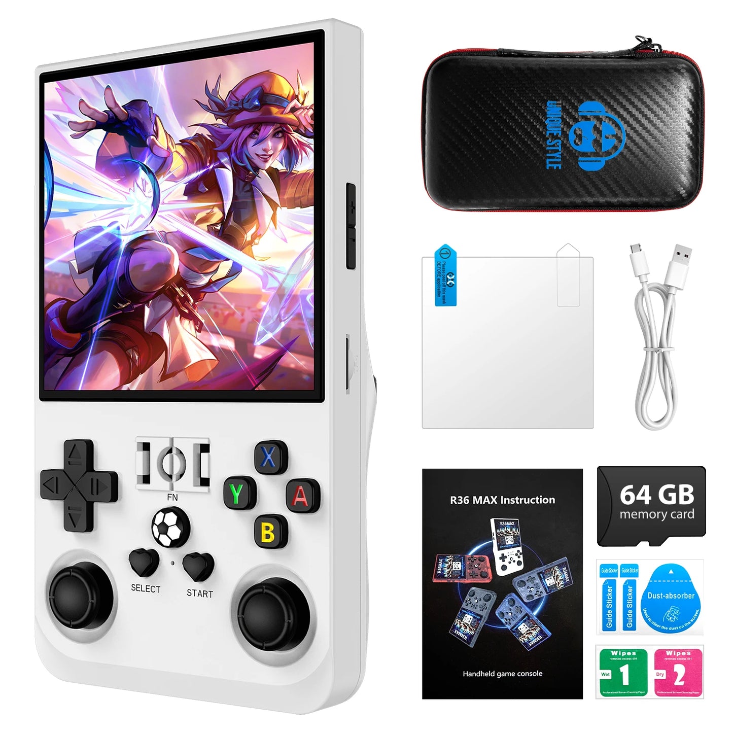 AISLPC R36MAX Handheld Game Console RK3326 Retro Portable Open Source