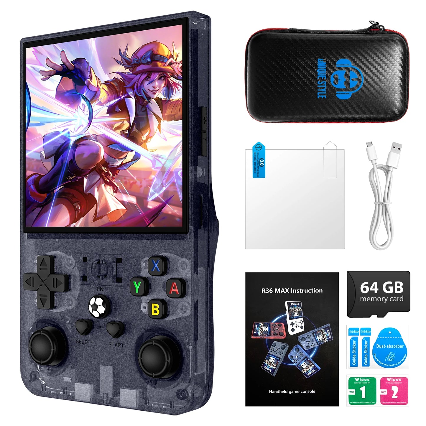 AISLPC R36MAX Handheld Game Console RK3326 Retro Portable Open Source