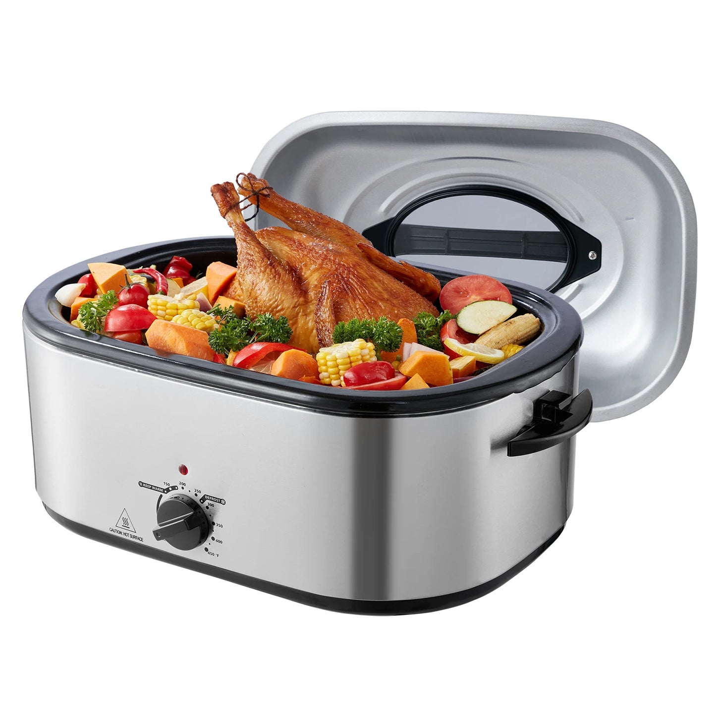 SucceBuy Electric Roaster Oven With Self Basting Lid 1450W