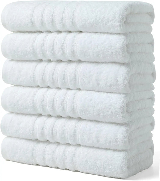 Premium 100 Percent Cotton Bath Towels Set High Absorbency Quick Drying
