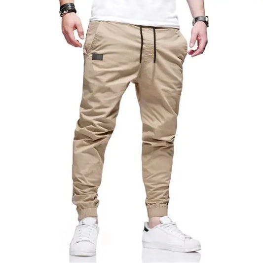 Men's Casual Jogger Cargo Sweatpants With Multiple Pockets