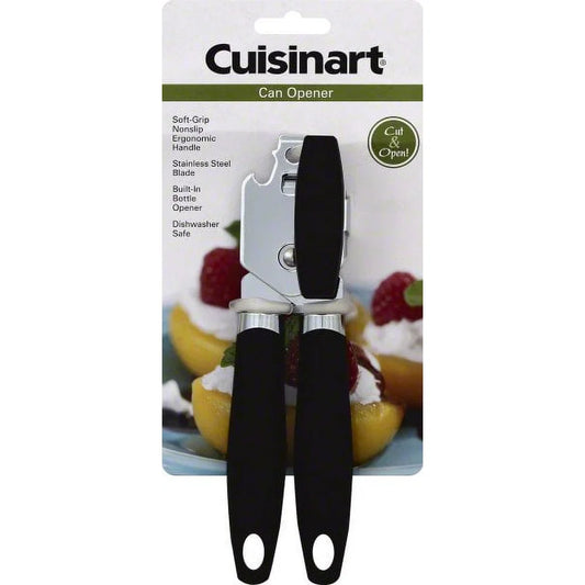 Curve Handle Can Opener With Built In Bottle Opener