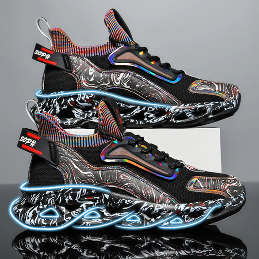 Lexsan Men's Casual Sneakers Breathable Running Shoes Fashion Trainers