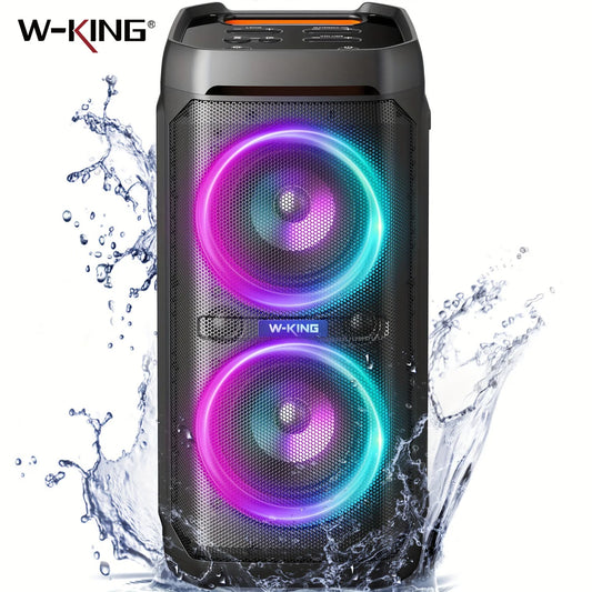 W-King 100W RMS Bluetooth Speaker IPX6 Waterproof Portable Party Boombox