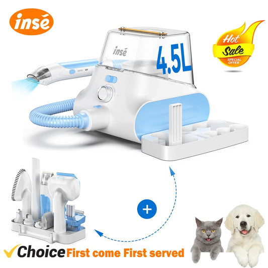 INSE P30 Ultra Low Noise Pet Grooming Vacuum System