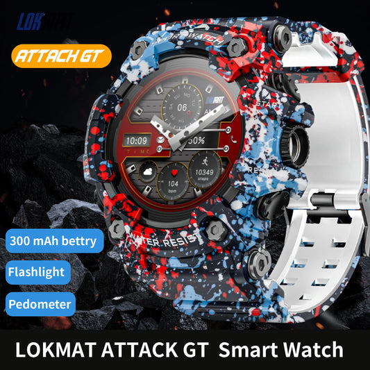 Lokmat Rugged Sport Smart Watch Attack-GT With Bluetooth Calls Waterproof
