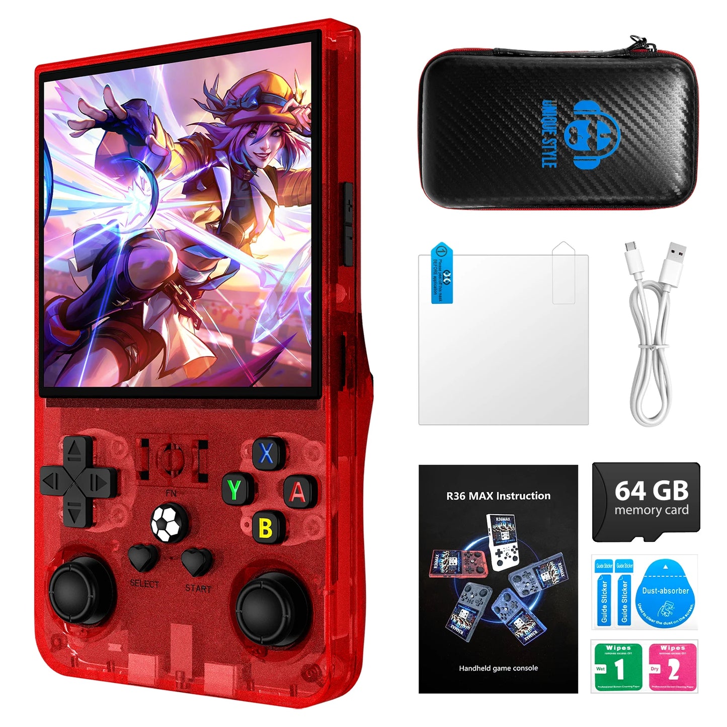 AISLPC R36MAX Handheld Game Console RK3326 Retro Portable Open Source