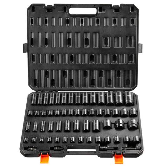 SucceBuy 59 Piece CrMo Alloy Impact Socket Set SAE Metric