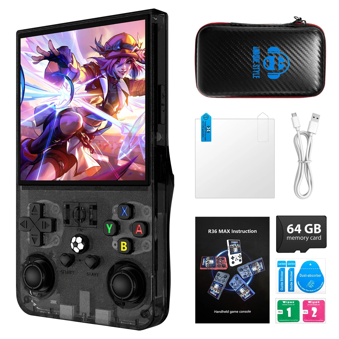 AISLPC R36MAX Handheld Game Console RK3326 Retro Portable Open Source