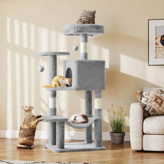 JHK Cat Tree Multi Cat Climbing Tower Sisal Posts